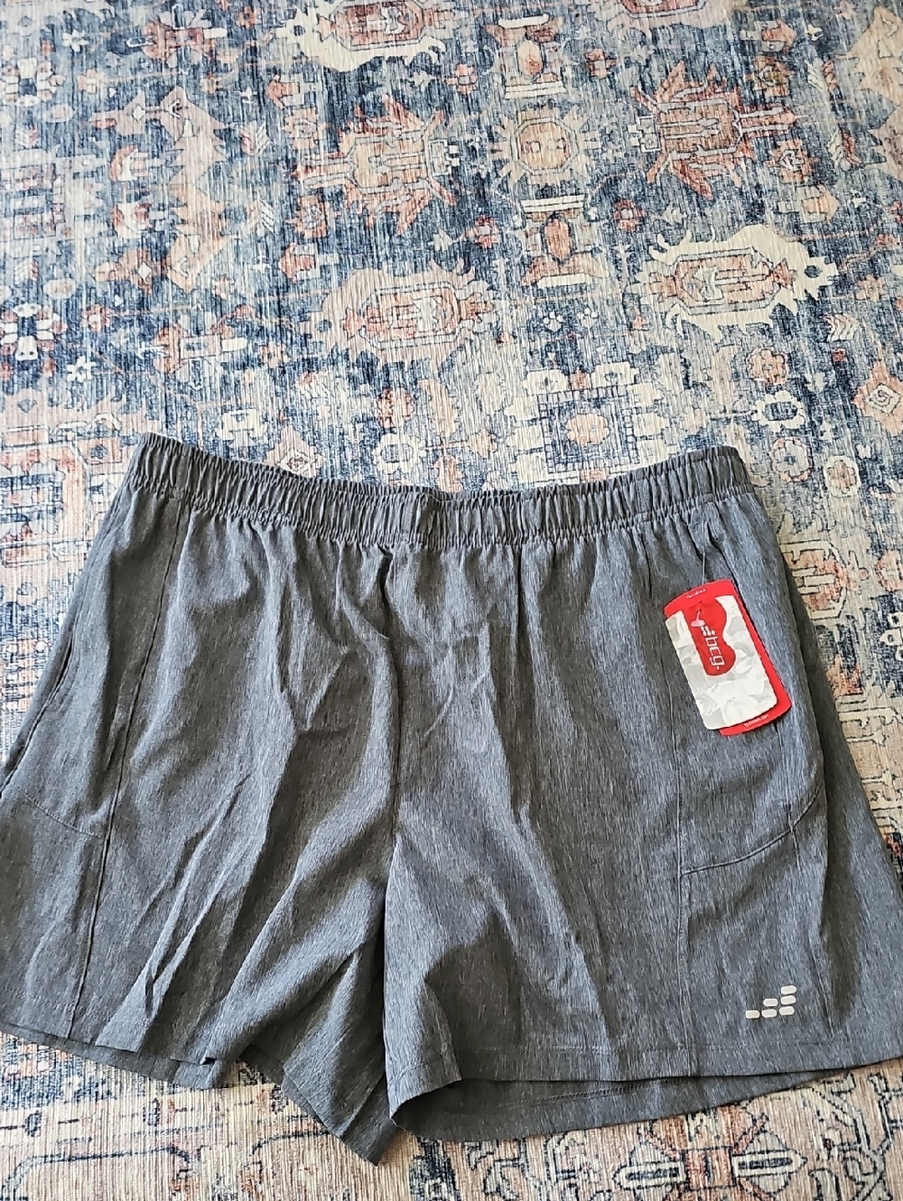 bcg Women's Athletic Training Woven Walk Shorts in Charcoal Heather Gray